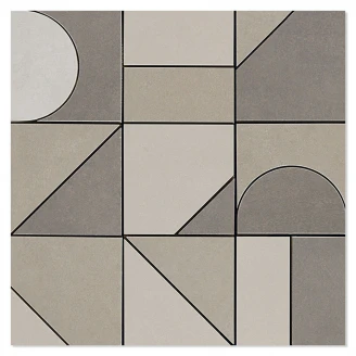 Mosaik Klinker La Vernelle Brun Mat 30x30 (10x10) cm-2